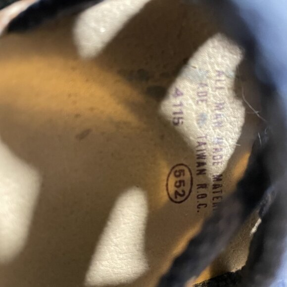 80s Vintage HighLights Blue Strappy Wedge Sandals with Rubber Sole Size 8 - Picture 8 of 10